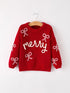 mom-and-me-winter-christmas-red-merry-pullover-sweater - Sophia's Style-2